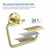 Kibi Circular Toilet Paper Holder - Brush Gold KBA1405BG
